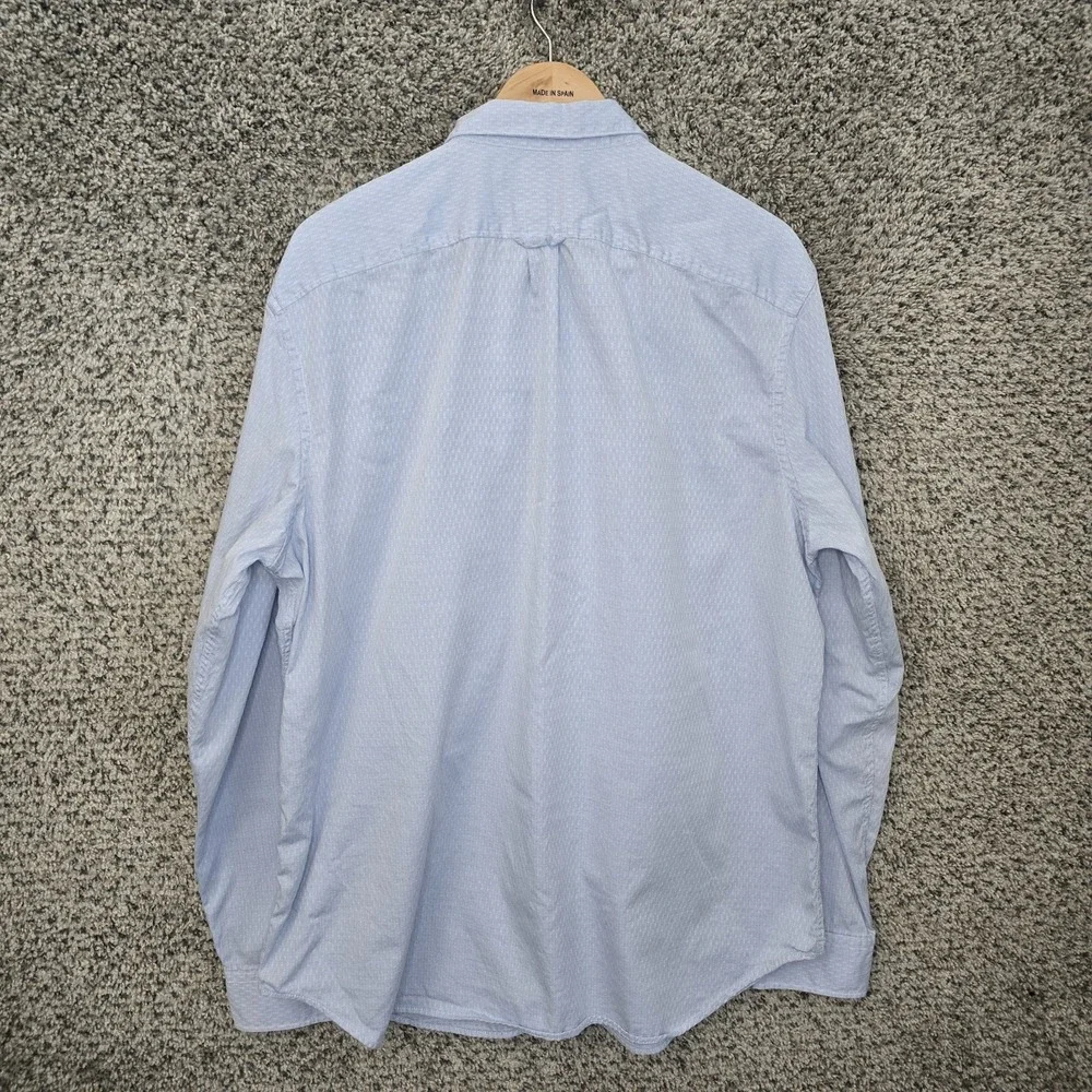 Banana Republic Dress Shirt Mens XL Blue‎ Button Down Oxford Camden Fit Cotton